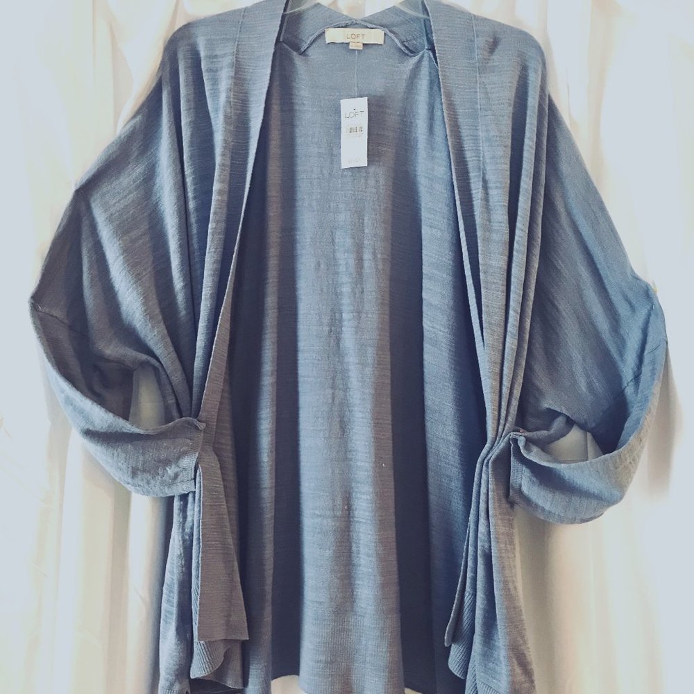 🎄LOFT Dolman Sleeve Open Front Cardigan Sz. XL~NWT!